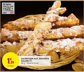 Intermarché Sacristain aux amandes galzin offre