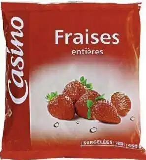 Casino Supermarchés Fraises entières surgelées offre