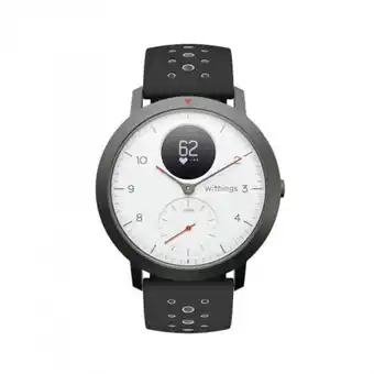 Withings - montre connectée withings steel hr sport white - montre homme