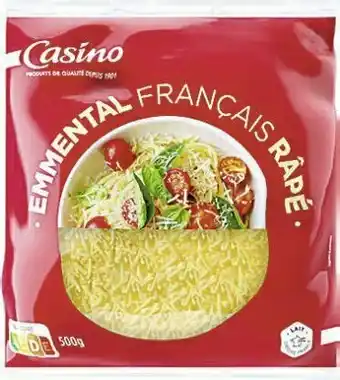 Casino Supermarchés Emmental français râpé 29% M.G. offre