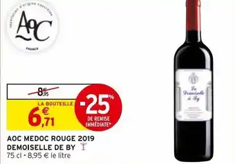 Intermarché Express Aoc medoc ruge 2019 demoiselle de by offre