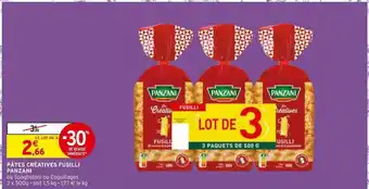 Intermarché Hyper Pâtes créatives fusillli panzani offre