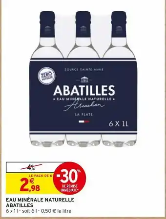 Intermarché Express Eau minerale naturelle abatilles offre