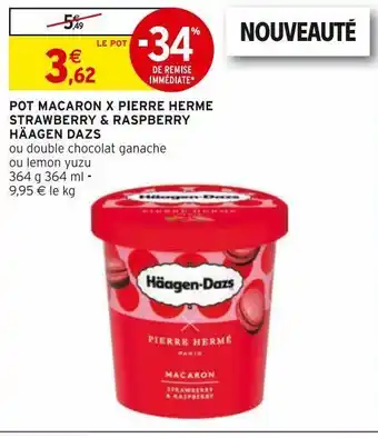 Pot macaron x pierre herme strawberry et raspberry haagen dazs