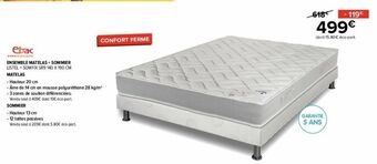 Gitem Ensemble matelas- sommier offre