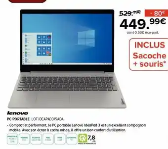 Pc portable lenovo