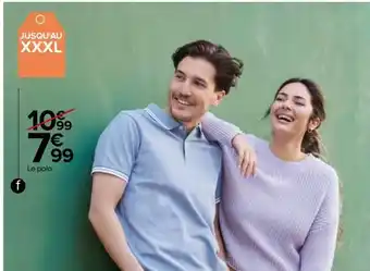 Carrefour Polo slim homme offre