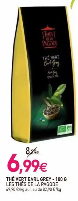 naturéO Thé vert earl grey les thes de la pagode offre