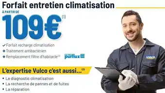 Vulco Forfait entretien climatisation offre