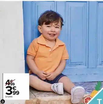 Carrefour Polo bébé garçon offre