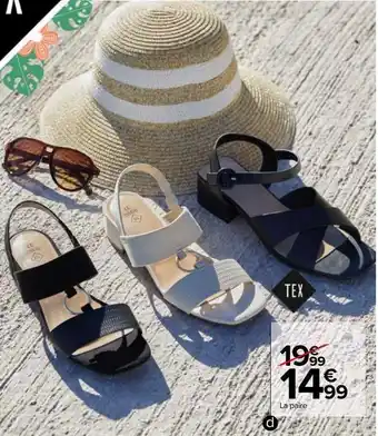 Carrefour Sandales femme offre