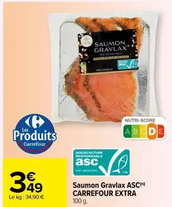 Carrefour Saumon gravlax asc carrefour extra offre
