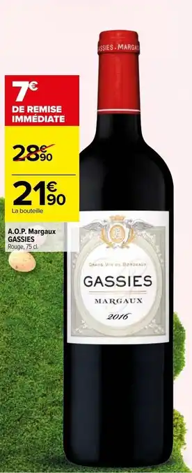 Carrefour Aop margaux gassies offre