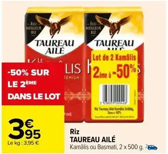 Carrefour Riz taureau ailé offre