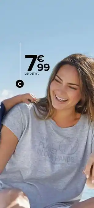Carrefour Le t-shirt femme offre