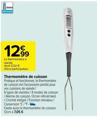 Carrefour Thermomètre de cuisson offre