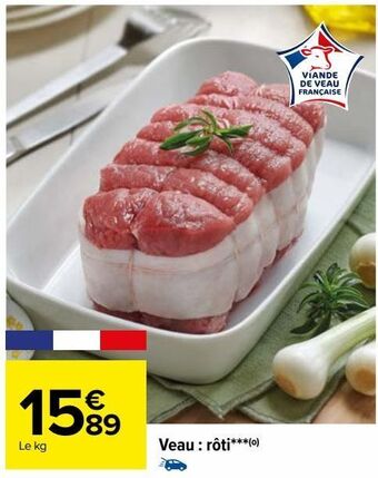 Carrefour Veau: rôti offre