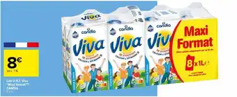 Carrefour Lait uht viva maxi format candia offre