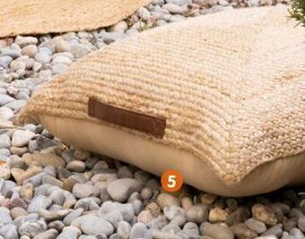 b&m Coussin de sol en jute offre