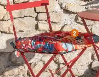 b&m Galette e chaise imprimee offre