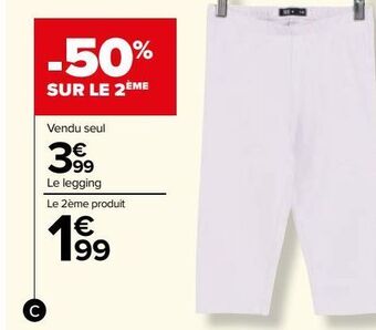 Carrefour Legging fille offre