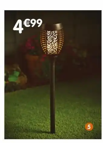 Piquet solaire led torche morocco