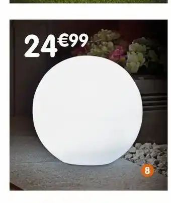 b&m Lampe solaire led globe luna offre