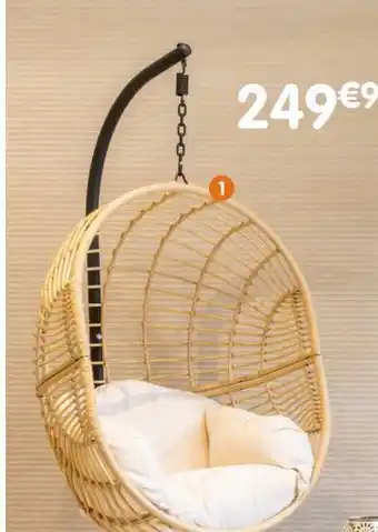 b&m Fauteuil oeuf suspendu louxor offre