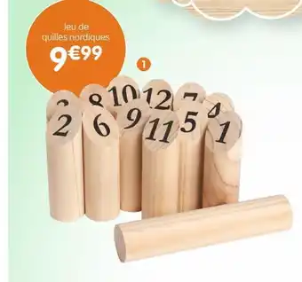 b&m Jeu de quilles nordiques en bois offre