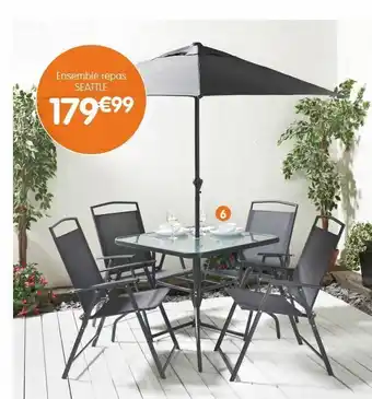 b&m Ensemble repas de jardin seattle 4 personnes offre