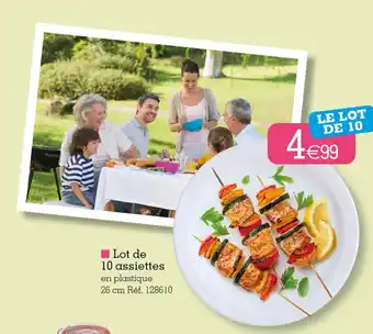Kandy Lot De 10 Assiettes offre