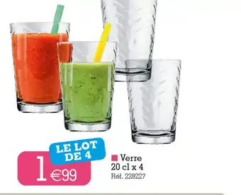 Kandy Verre 20 cl x 4 offre
