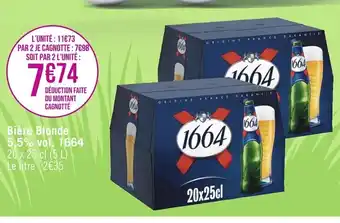 Biére Blondé 5.5%. 1664