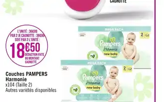 Couches PAMPERS Harmonie