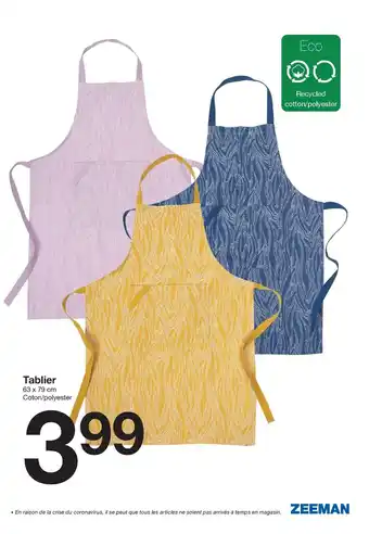 Zeeman Tablier offre