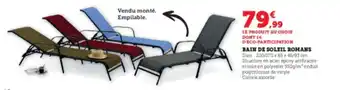 Super U Bain de soleil romans offre