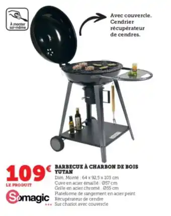 Super U Barbecue à charbon de bois tutan offre