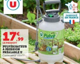 Super U Pulvérisateur a pression préalable u offre