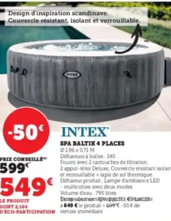Intex spa baltik 4 places