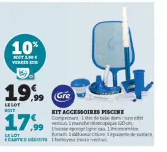 Super U Kit accessoires piscine offre