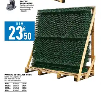 Brico Cash Panneau de grillage rigide offre