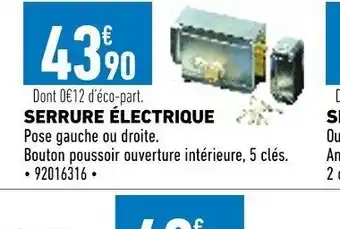 Serrure electrique
