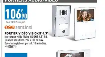 Portier video visiokit 4.3