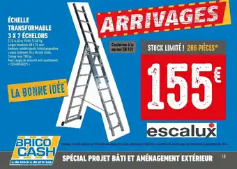 Brico Cash Echelle transformable offre