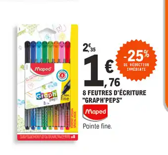 E.Leclerc 8 Feutres D'Ecriture offre