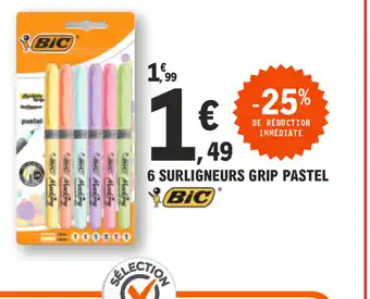 6 Surligneurs Grip Pastel