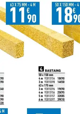 Brico Cash Bastaing offre