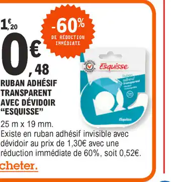 E.Leclerc Ruban Adhesif Transparent offre