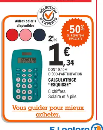 E.Leclerc Calculatrice offre