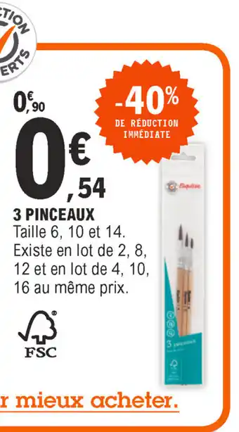 3 Pinceaux